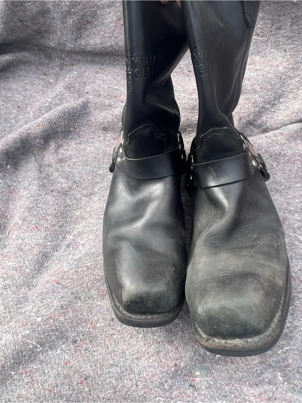 Red Wing Shoes Black Leather Harness Boot